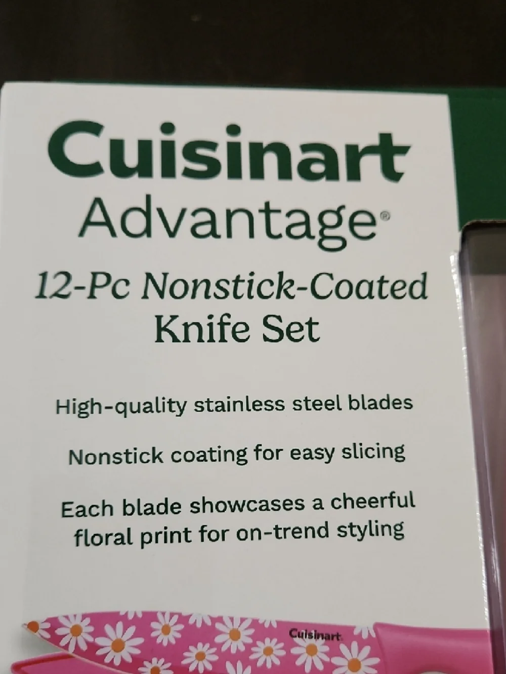 Cuisinart Floral 12-Pc Knife with Daisy Pattern